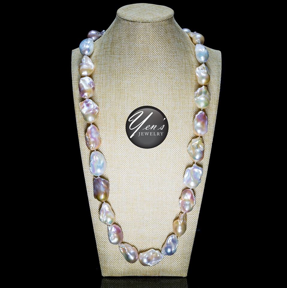Eleanor Necklace with Baroque Pearls – Pomeline Greenwich