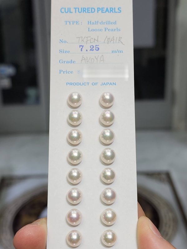 Japanese Akoya Loose Pearl Pair – 7-7.5mm