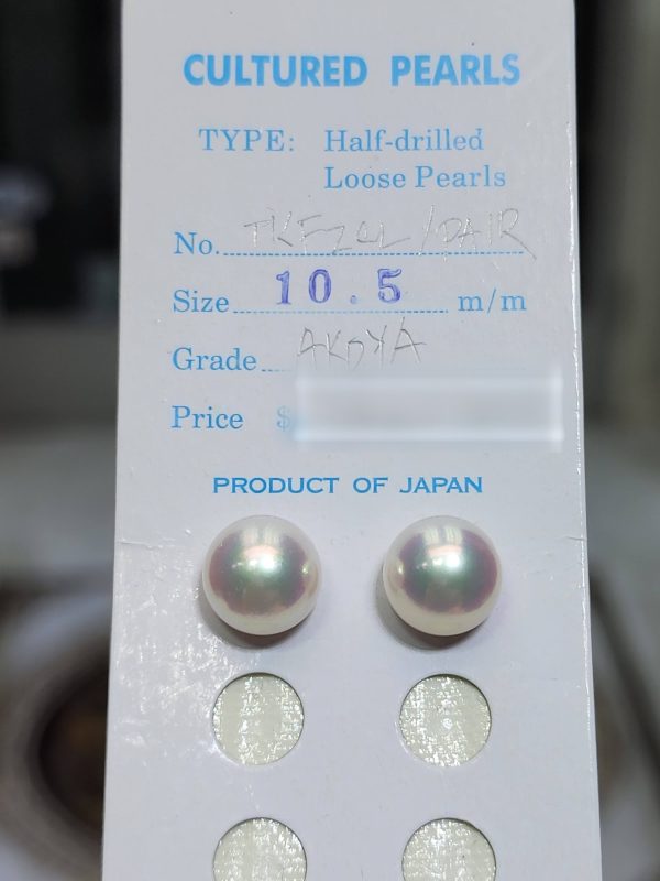 Japanese Akoya Loose Pearl Pair – 10.5-11mm